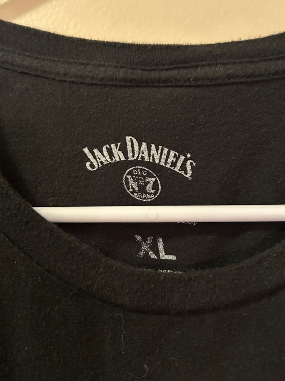 Jack Daniels Black Short Sleeve Tee with White Graphic - Picture 2 of 2